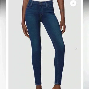 Hudson Dark Wash Skinny Jeans Niko Midrise Ankle NWOT Stretchy Size 32 Women’s
